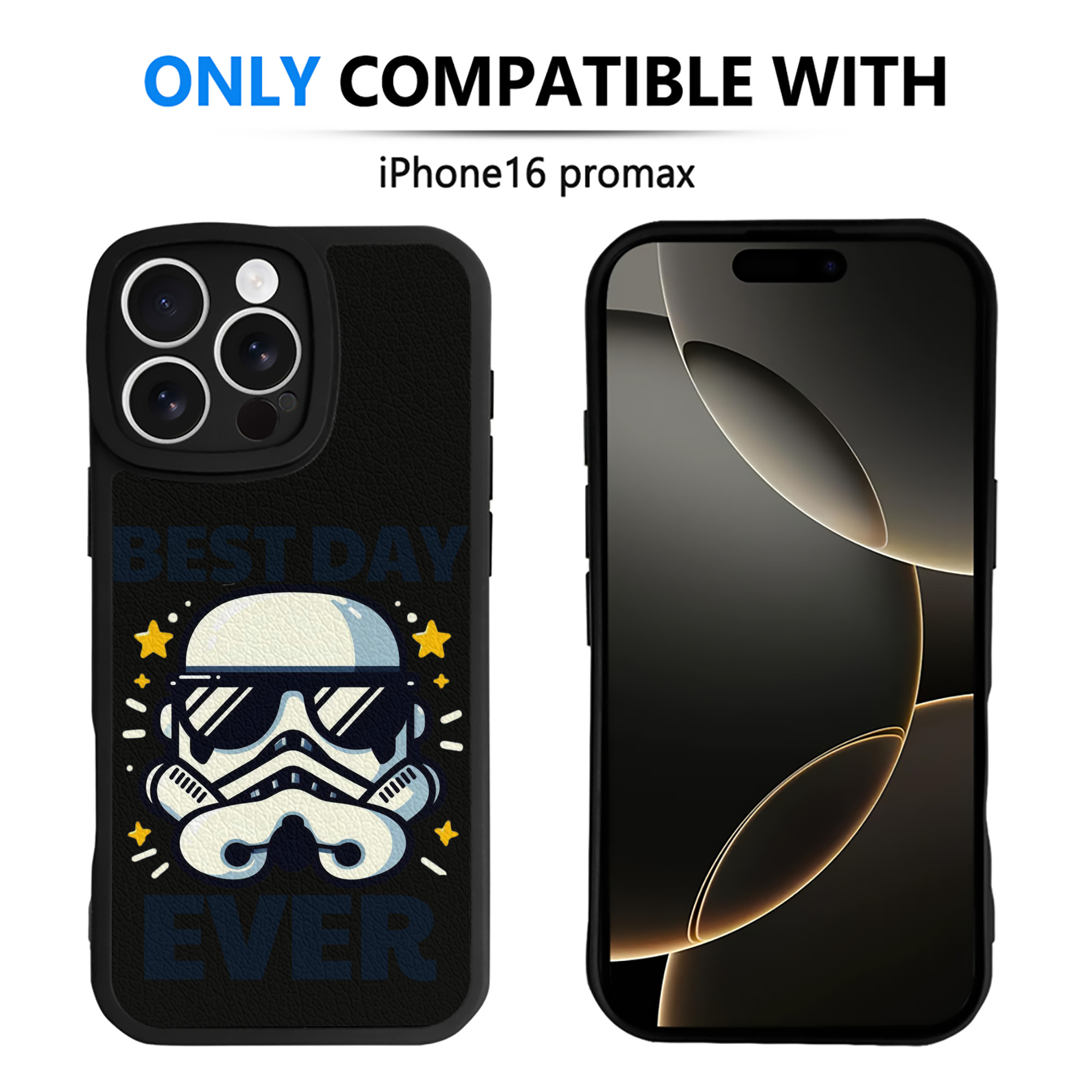 （画像用） スター・ウォーズ Star Wars 【iPhone 16シリーズ対応】シリコンスマホケース（レザー調） 材質：シリコン